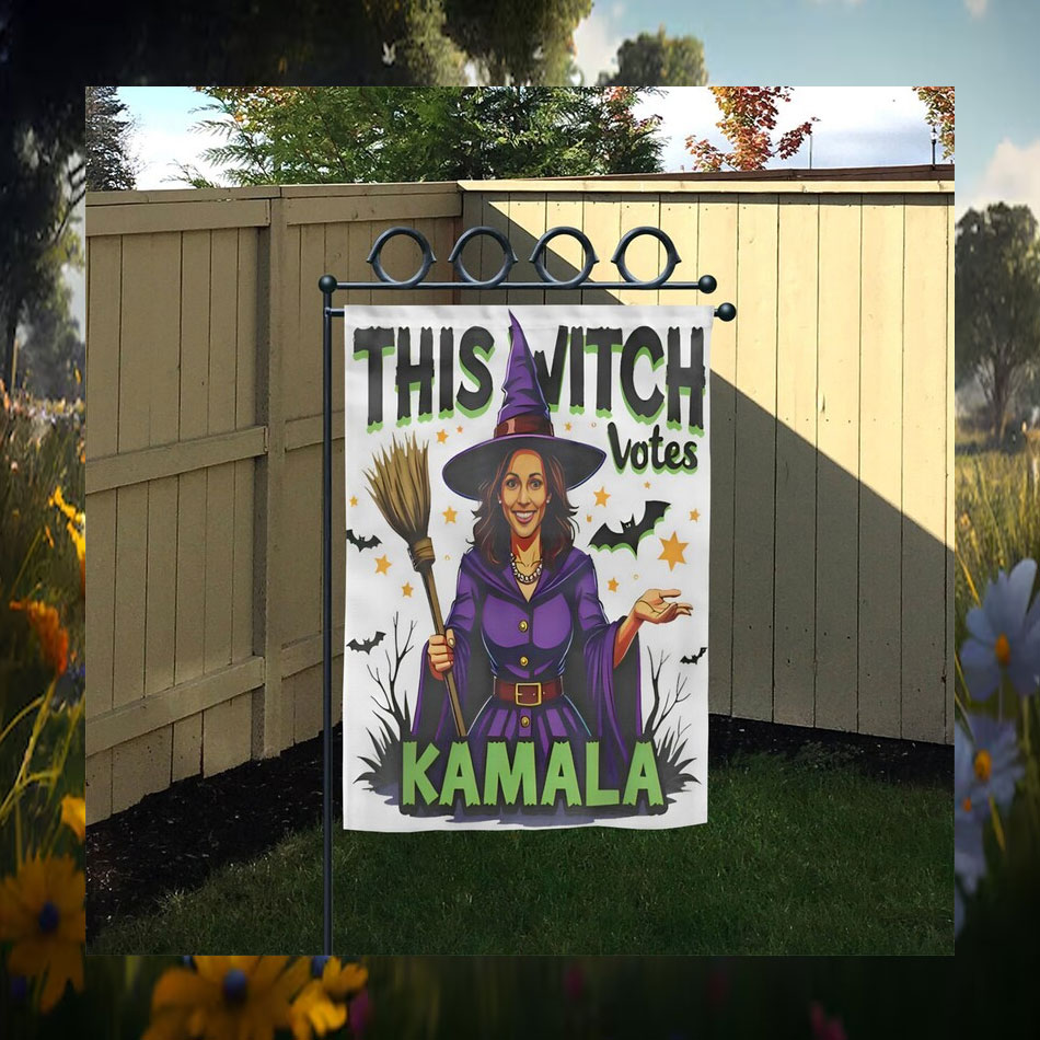 This Witch Votes Kamala Halloween Flags