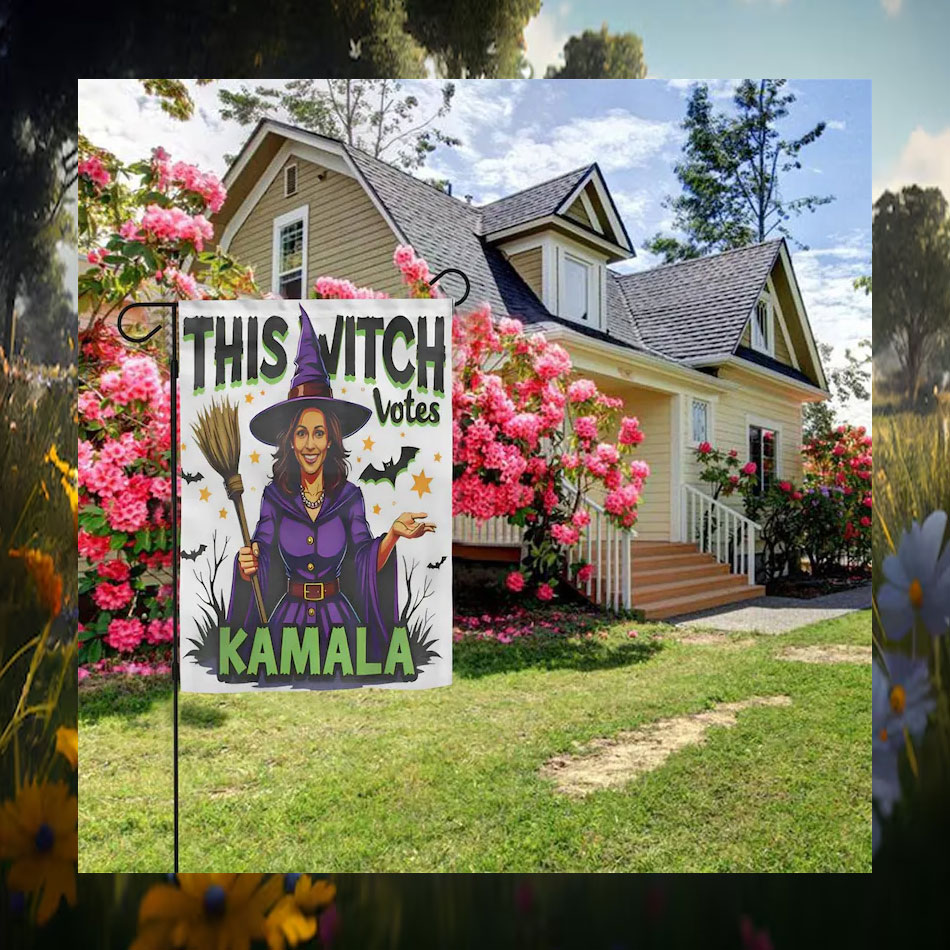 This Witch Votes Kamala Halloween Flags