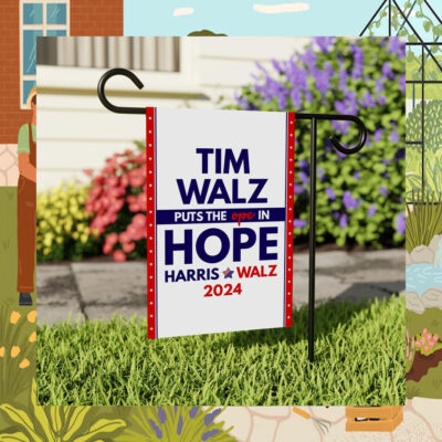 Tim Walz Puts The Ope In Hope Harris Walz 2024 Flag