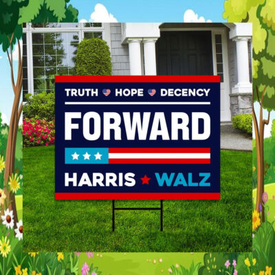 Truth Hope Decency For Ward Harris Walz 24 Yard Sign