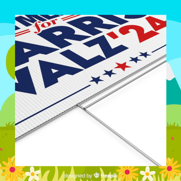 Union Member for Harris Walz 24 Yard Sign