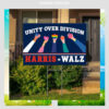 Unity Over Division Harris Walz 2024 Political Yard Sign