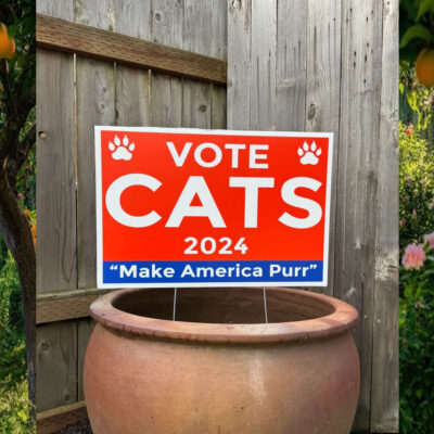 Kamala Harris Vote Cats 2024 Make America Purr Yard Signs