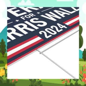 Veteran For Harris Walz 2024 Yard Signs