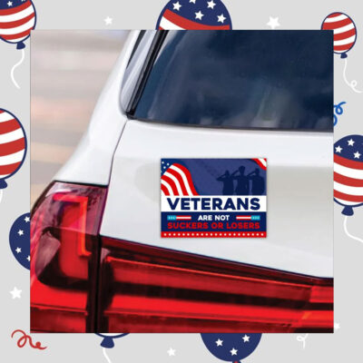 Veterans Are Not Suckers Or Losers Kamala Harris 2024 Car Magnet