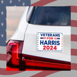 Veterans For Harris 2024 Car Magnets