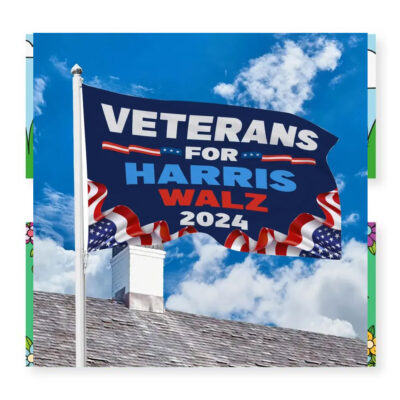 Veterans For Harris Walz 2024 Flags