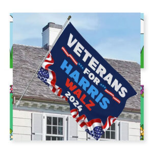 Veterans For Harris Walz 2024 Flags