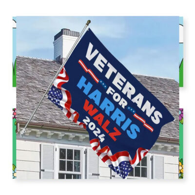 Veterans For Harris Walz 2024 Flags