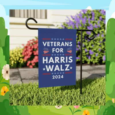 Veterans For Harris Walz 2024 Garden And House Flag