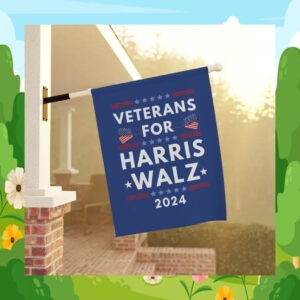 Veterans For Harris Walz 2024 Garden And House Flag