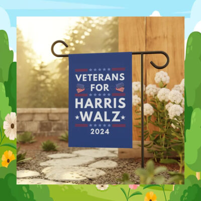 Veterans For Harris Walz 2024 Garden And House Flag