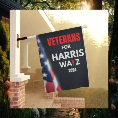 Veterans For Harris Walz 2024 Garden Flags