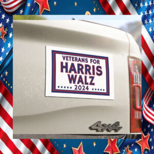 Veterans For Harris Walz 2024 Magnet
