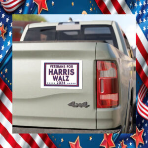 Veterans For Harris Walz 2024 Magnet