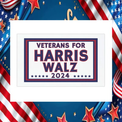 Veterans For Harris Walz 2024 Magnet