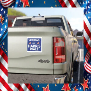 Veterans For Harris Walz Car Magnets