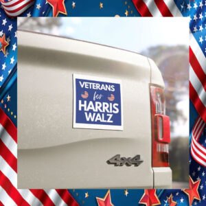 Veterans For Harris Walz Car Magnets