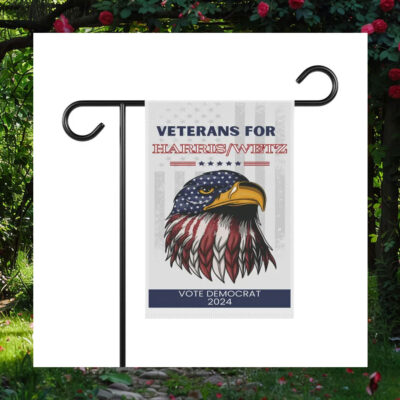 Veterans For Harris Wetz Vote Democrat 2024 Flag