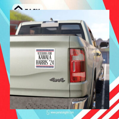 Veterans For Kamala Harris 24 Car Magnet