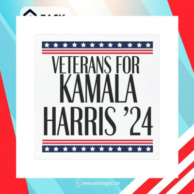 Veterans For Kamala Harris 24 Car Magnet