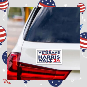 Veterans For Kamala Harris Walz 2024 Car Magnets