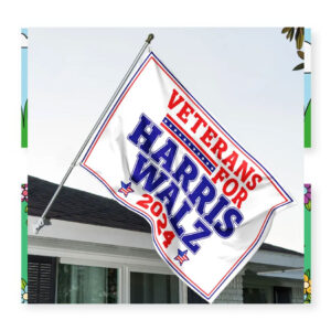 Veterans For Kamala Harris Walz 2024 Flag