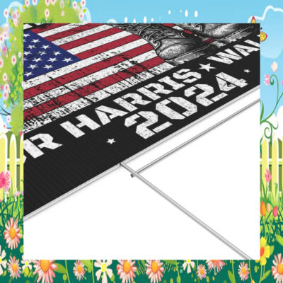 Veterans For Kamala Harris Walz 2024 Yard Signs