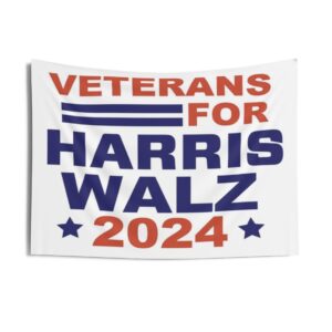 Veterans for Harris Walz Indoor Wall Tapestry