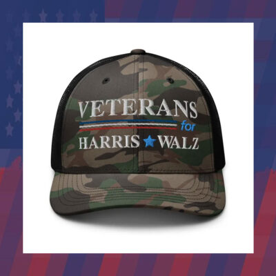 Veterans for Harris Walz Trucker Hat