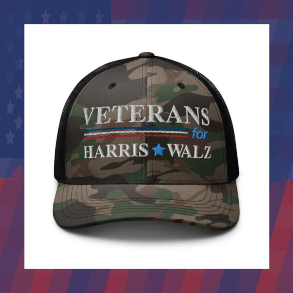 Veterans for Harris Walz Trucker Hat