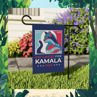 Vote Cat Ladies For Kamala 2024 Flag