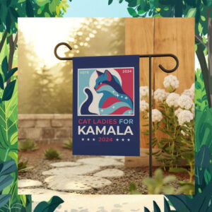 Vote Cat Ladies For Kamala 2024 Flag