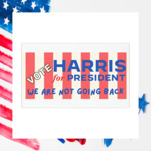 Vote Harris For President We Are Not Going Back Car Magnet