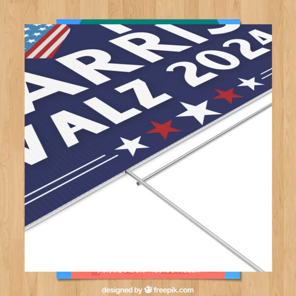 Vote Harris Walz 2024 Democratic Yard Sign
