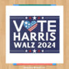 Vote Harris Walz 2024 Democratic Yard Sign