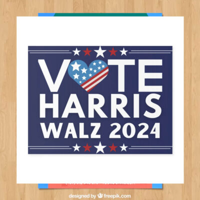 Vote Harris Walz 2024 Democratic Yard Sign