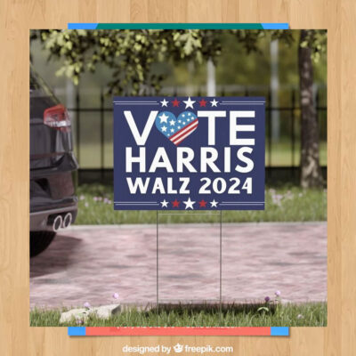 Vote Harris Walz 2024 Democratic Yard Sign