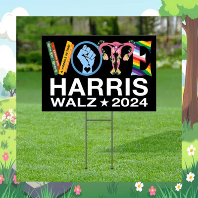 Vote Harris Walz 2024 Election Yard Sign