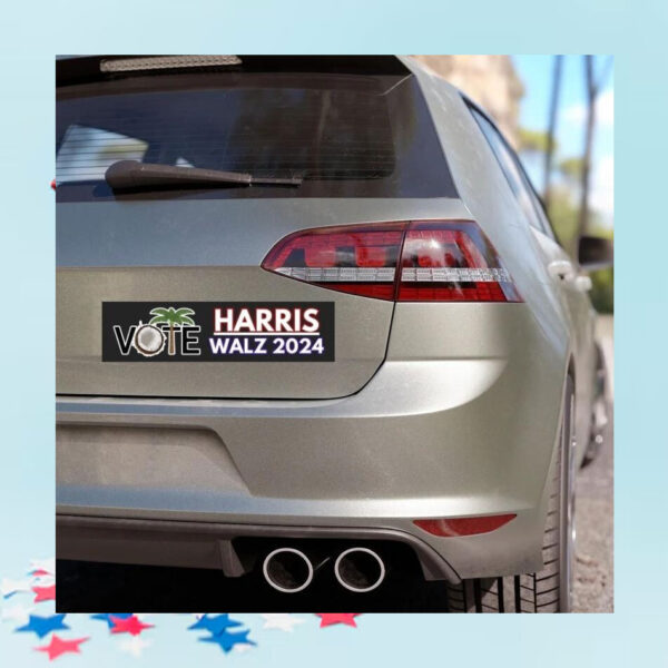 Vote Harris Walz Car Magnet
