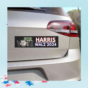 Vote Harris Walz Car Magnet