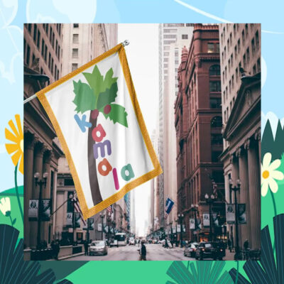 Vote Kalama Coconut Tree Flag