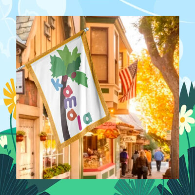 Vote Kalama Coconut Tree Flag