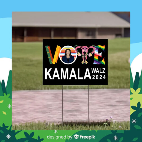 Vote Kamala Walz 2024 Yard Sign