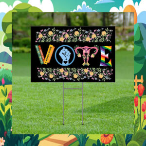 Vote LGBT Harris Walz 24 Yard Sign