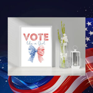 Vote Like A Girl Kamala Poster