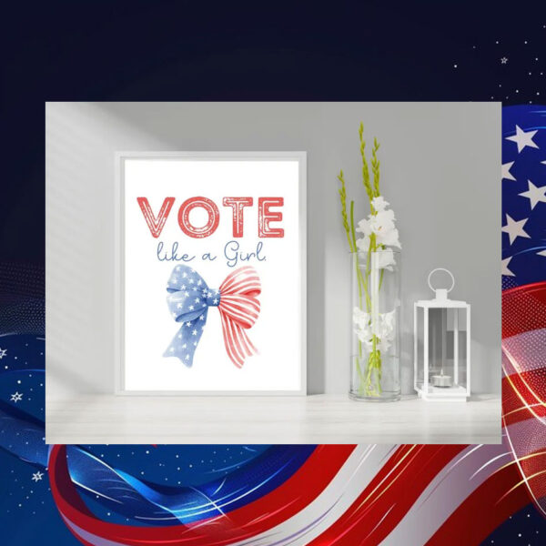 Vote Like A Girl Kamala Poster