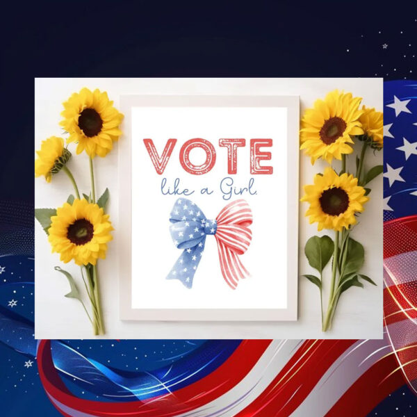 Vote Like A Girl Kamala Poster