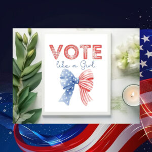 Vote Like A Girl Kamala Poster