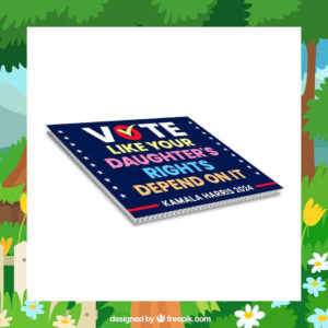 Vote Like Your Daughter's Rights Depend On It Kamala Harris 2024 Yard Sign